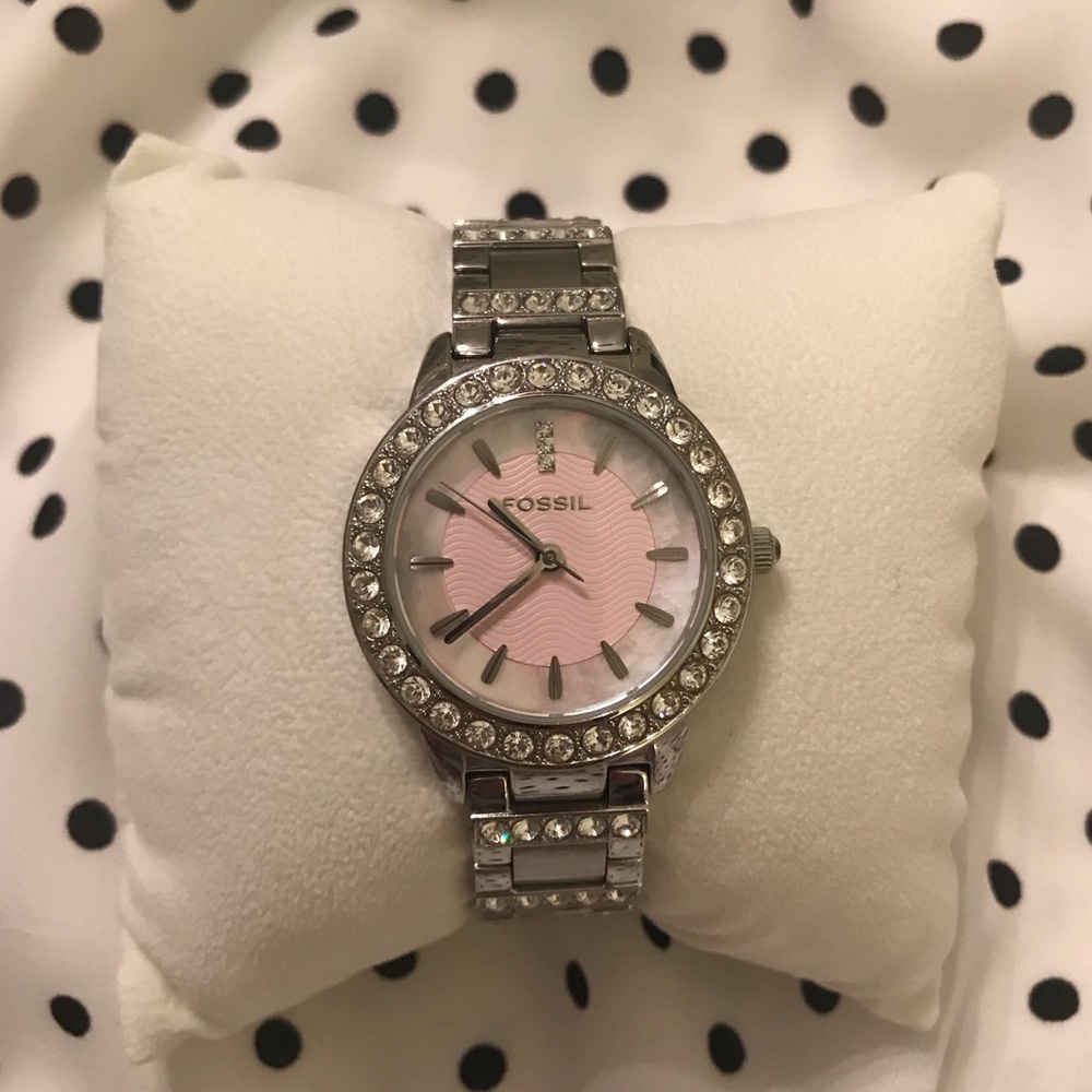 Blush Fossil Jesse Watch